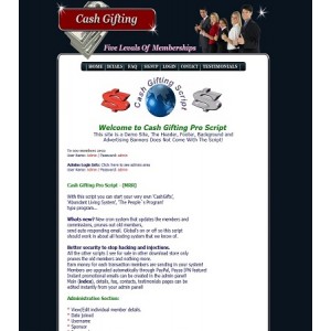 Cash Gifting Pro - PHP Script - Abundant Living System